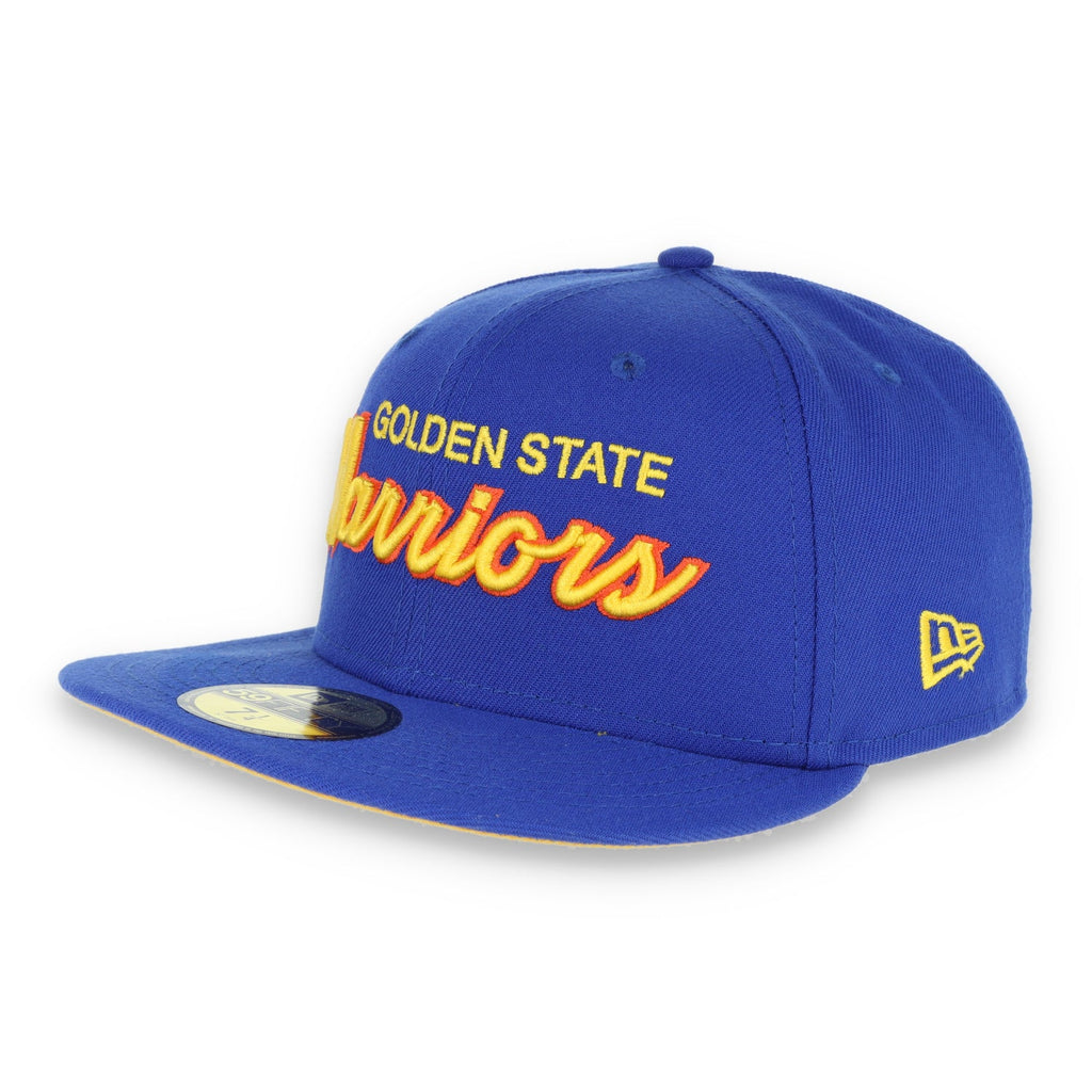 Golden State Warriors New Era 59Fifty Fitted 1989 Script Hat-Royal product image 1, provided for visual reference and
