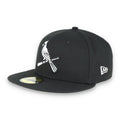 St. Louis Cardinals New Era Basic Collection Fitted 59Fifty-Black And White product image 1, provided for visual reference