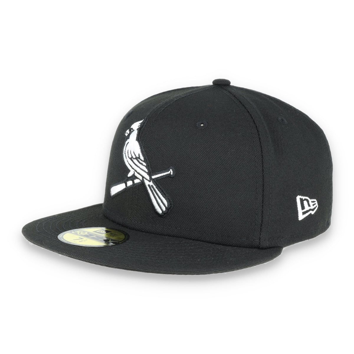 St. Louis Cardinals New Era Basic Collection Fitted 59Fifty-Black And White product image 1, provided for visual reference