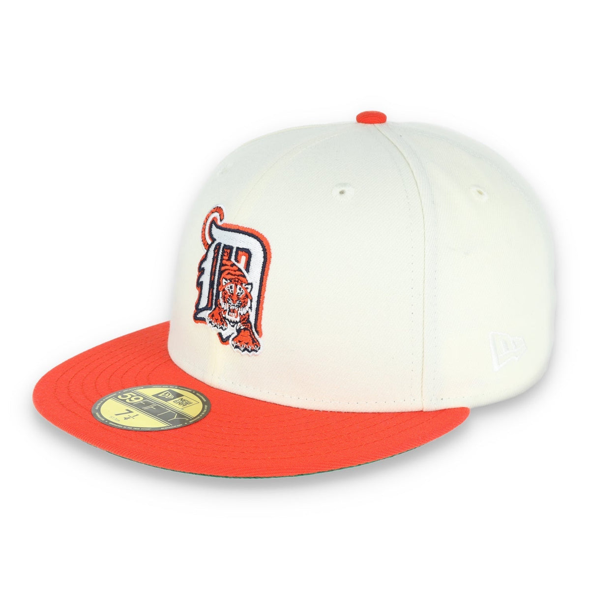 New Era Detroit Tigers Patch 59FIFTY Fitted Hat-Ivory product image 3, provided for visual reference and product detail