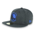 Golden State Warriors New Era 59Fifty Hat-Heather Black/Dark Blue product image 1, provided for visual reference and product