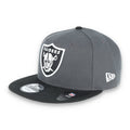 LAS VEGAS RAIDERS NEW ERA DARK GRAPH BLACK SHIELD 9FIFTY Snapback ADJUSTABLE HAT product image 1, provided for visual
