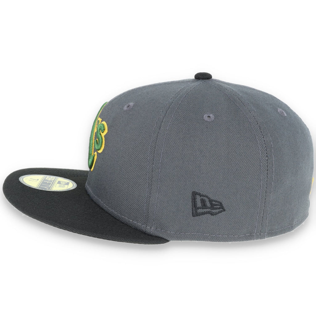New Era Oakland Athletics 59Fifty Fitted Hat - Dark Grey/Black product image 6, provided for visual reference and product