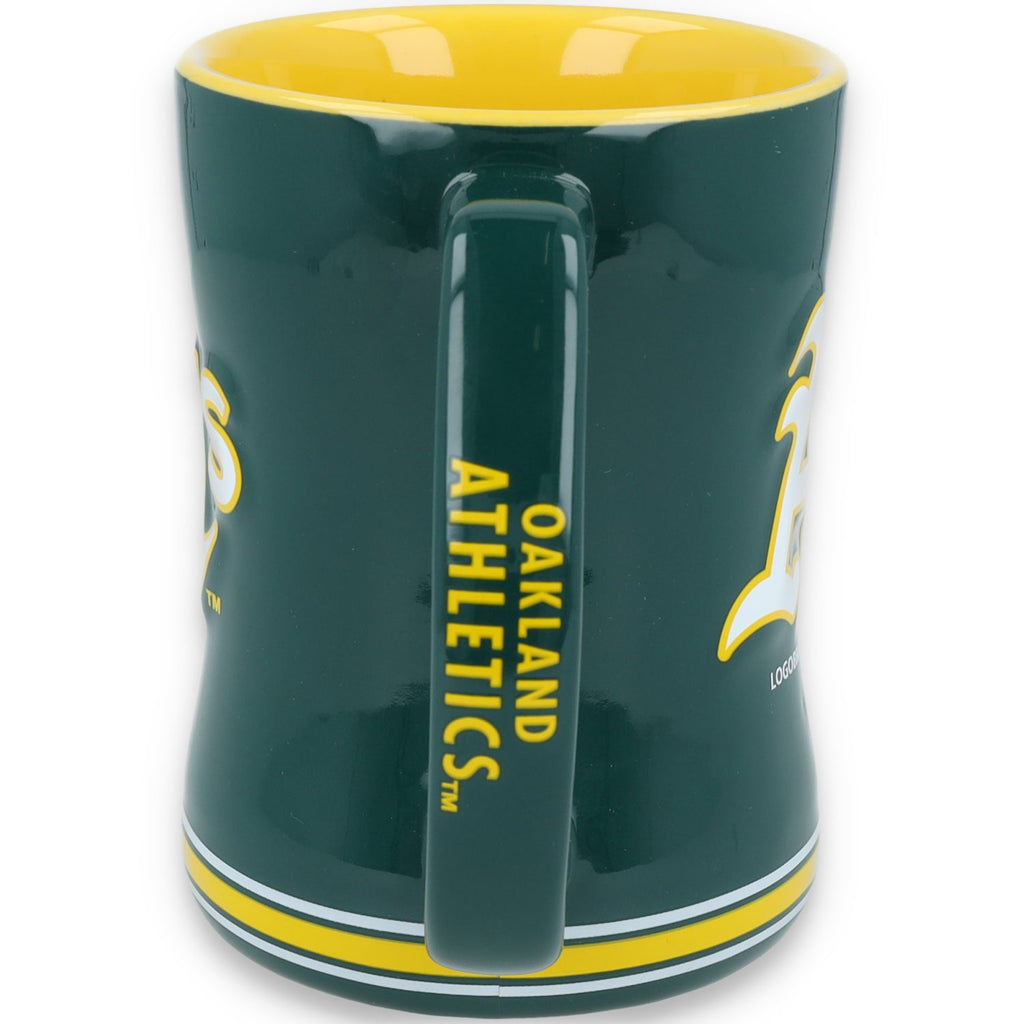 Oakland Athletics 14oz. Relief Sculped Mug product image 3, provided for visual reference and product detail review