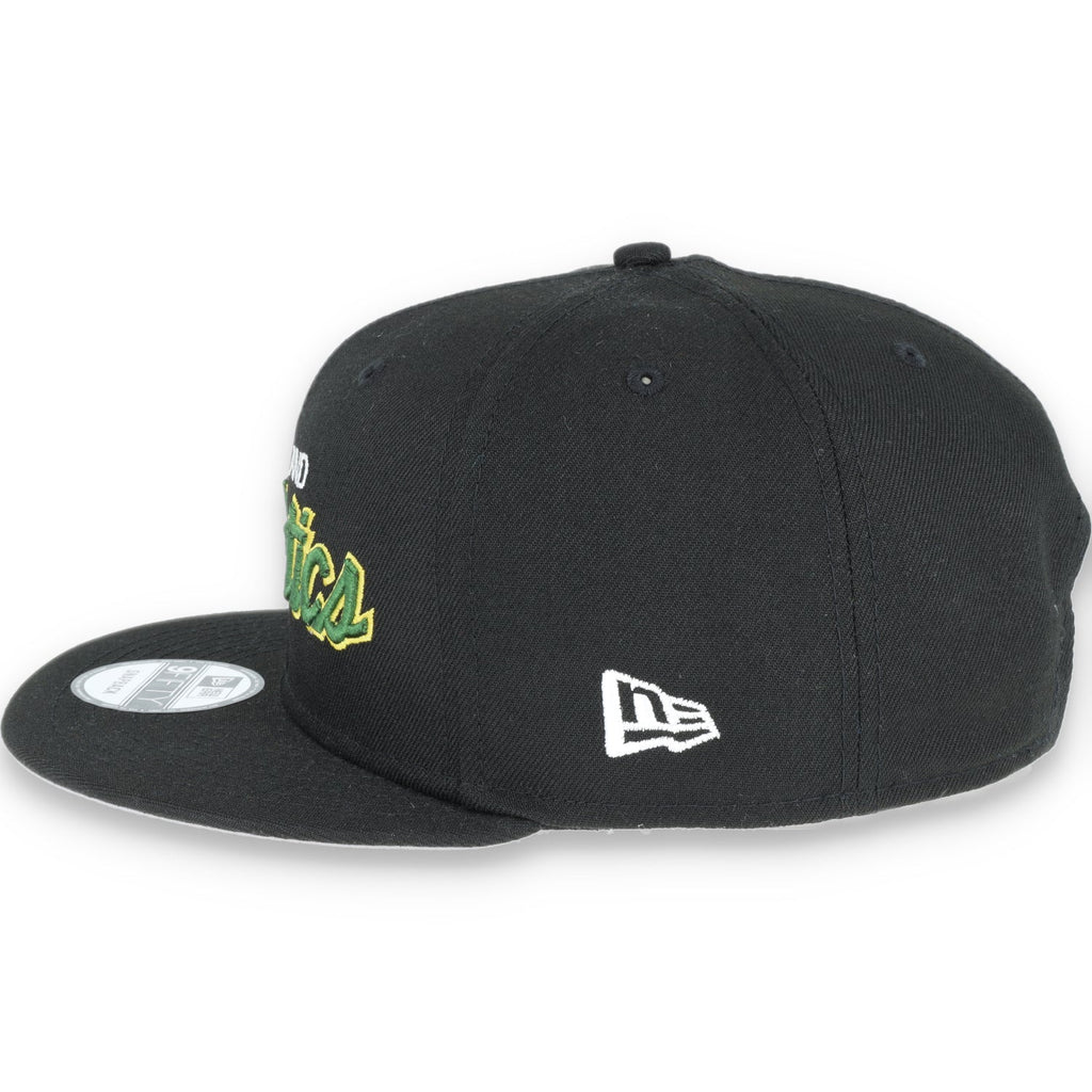 Oakland Athletics New Era 9FIFTY OG Script Adjustable Snapback Hat-Black TMC product image 6, provided for visual reference