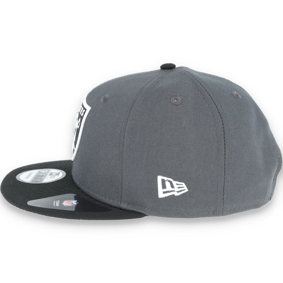 LAS VEGAS RAIDERS NEW ERA DARK GRAPH BLACK SHIELD 9FIFTY Snapback ADJUSTABLE HAT product image 6, provided for visual