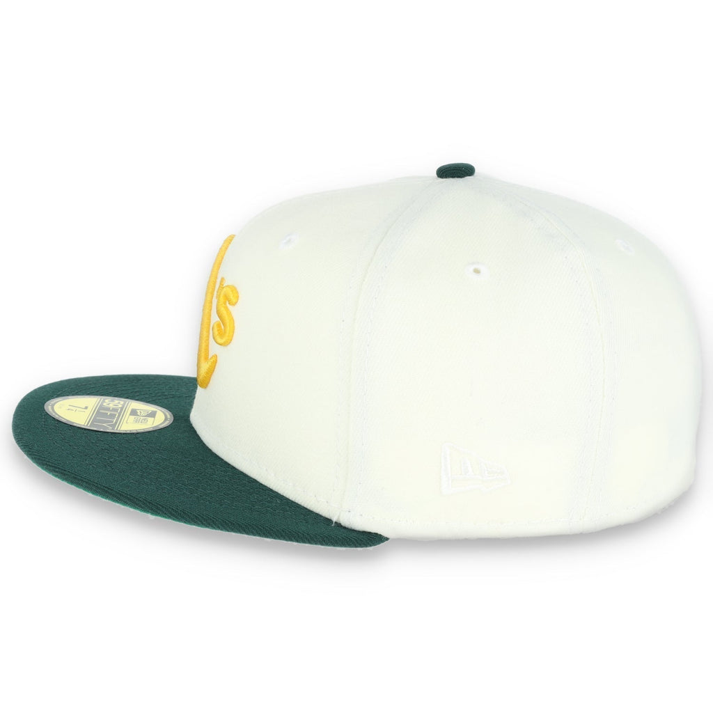 New Era Oakland Athletics 59FIFTY Fitted 30th Anniversary Patch-Ivory Hat product image 6, provided for visual reference and