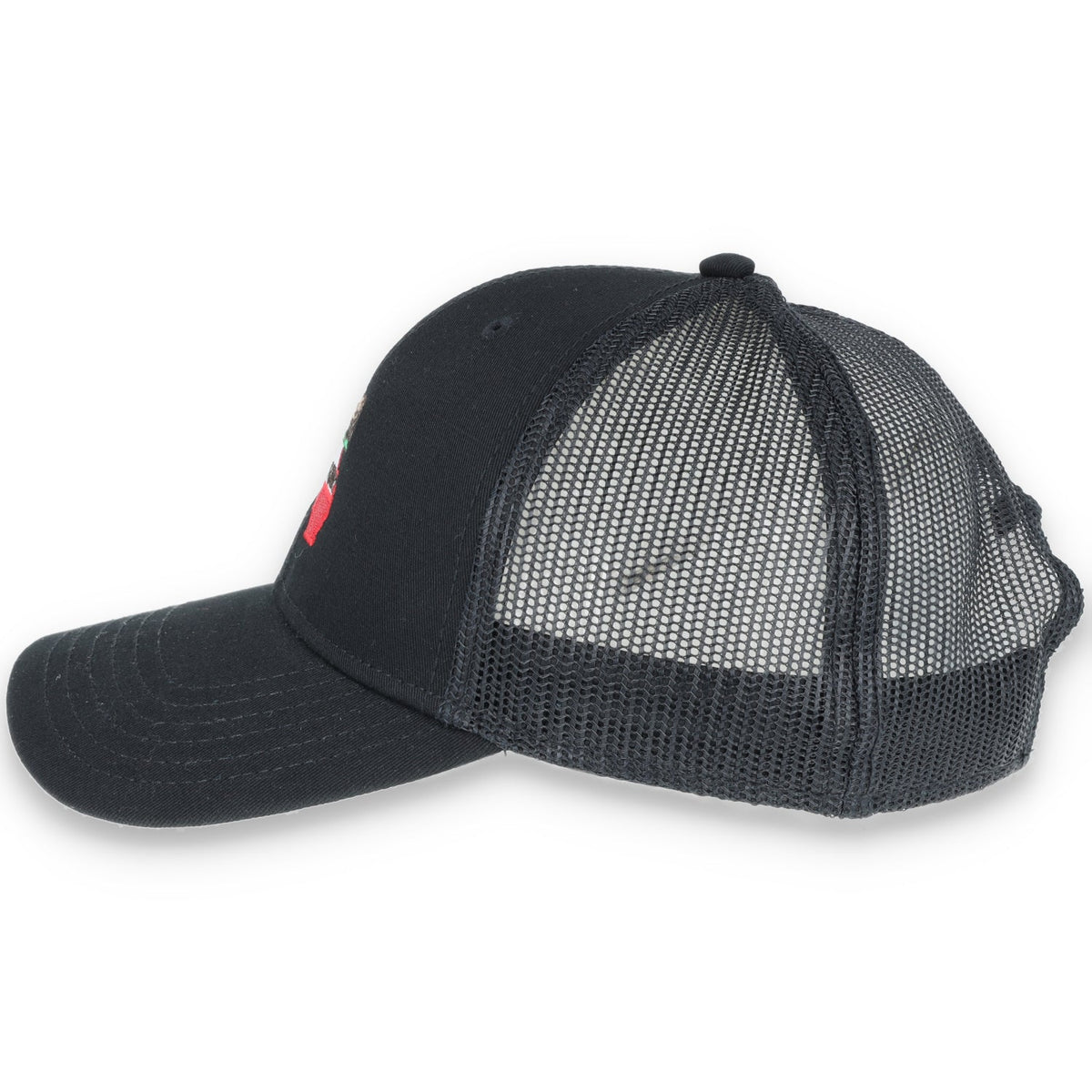 THE COLISEUM CALIFORNIA STATE BEAR TRUCKER Snapback HAT- BLACK/BLACK product image 6, provided for visual reference and