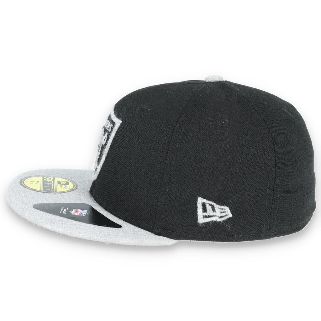 New Era Las Vegas Raiders Basic 59Fifty Fitted hat-black/heather grey product image 6, provided for visual reference and