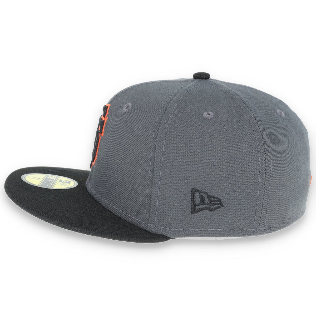 San Francisco Giants New Era 59Fifty Fitted Hat-Dark Grey/Black product image 6, provided for visual reference and product