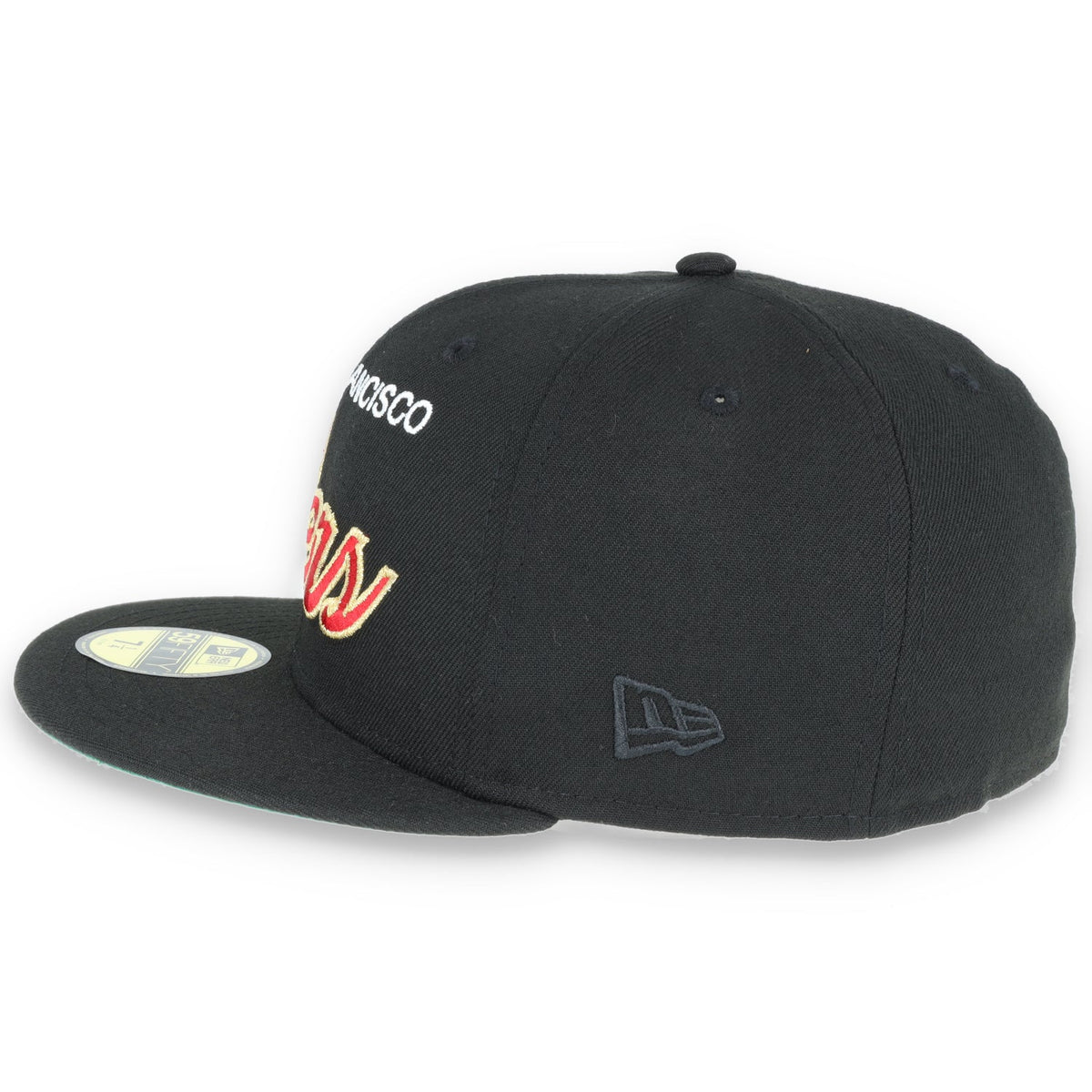 San Francisco 49ers New Era 59FIFTY Red Script-BLACK product image 7, provided for visual reference and product detail review