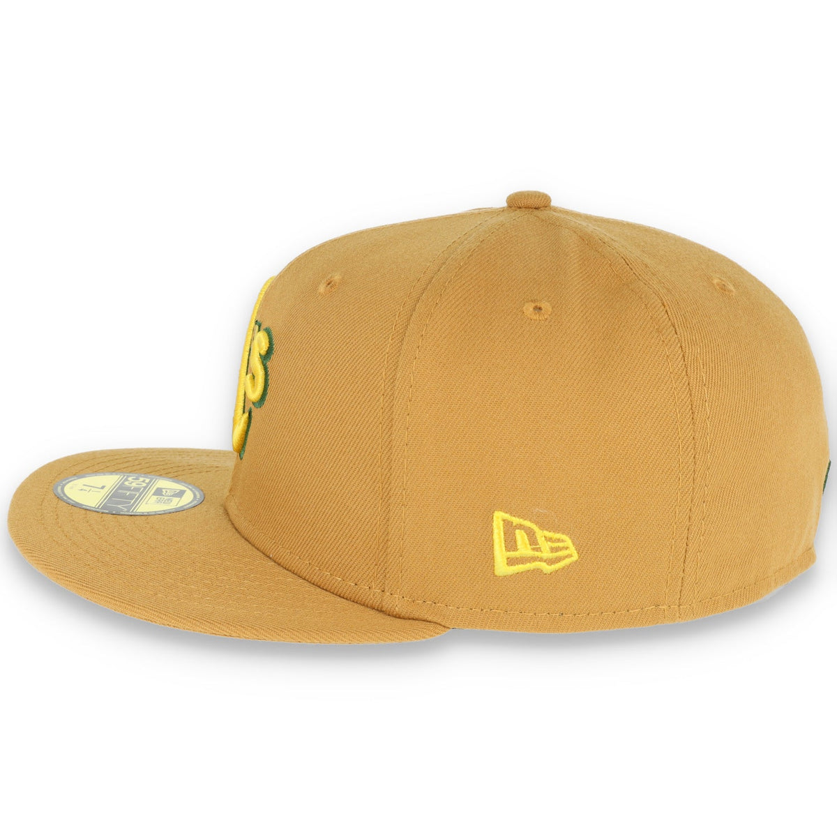 Oakland Athletics New Era 59Fifty Fitted Hat-Panama Tan product image 6, provided for visual reference and product detail