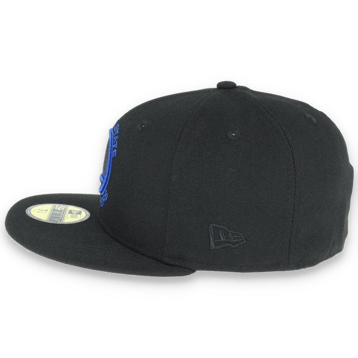 Golden State Warriors New Era 59Fifty Hat-Black/Dark Blue product image 6, provided for visual reference and product detail