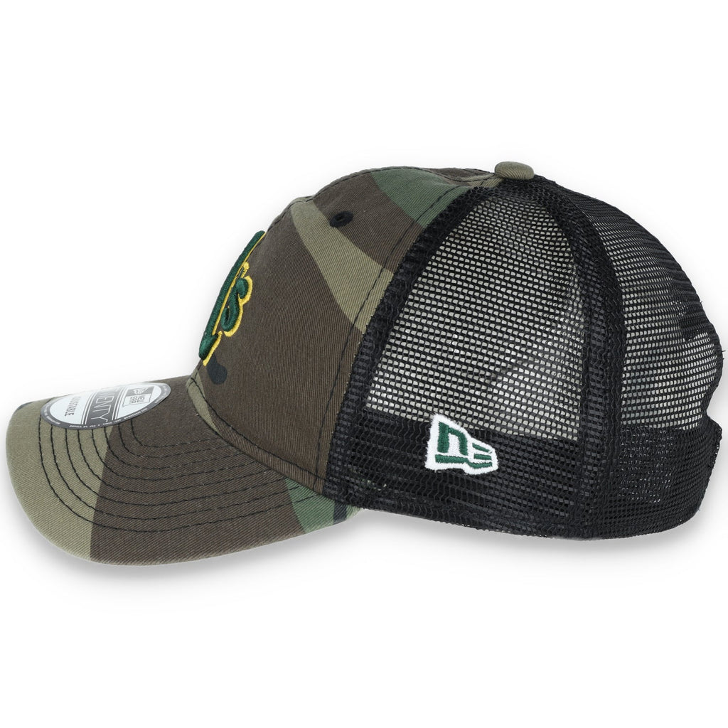 New Era Oakland A's Trucker 9TWENTY Adjustable Hat - Camo product image 6, provided for visual reference and product detail