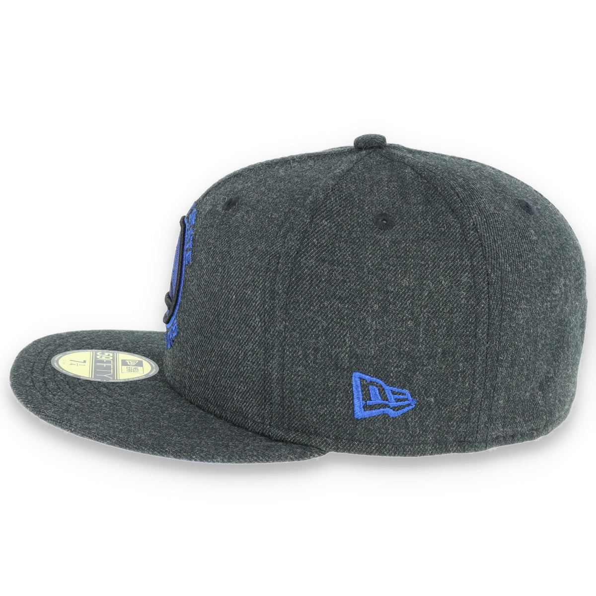 Golden State Warriors New Era 59Fifty Hat-Heather Black/Dark Blue product image 6, provided for visual reference and product