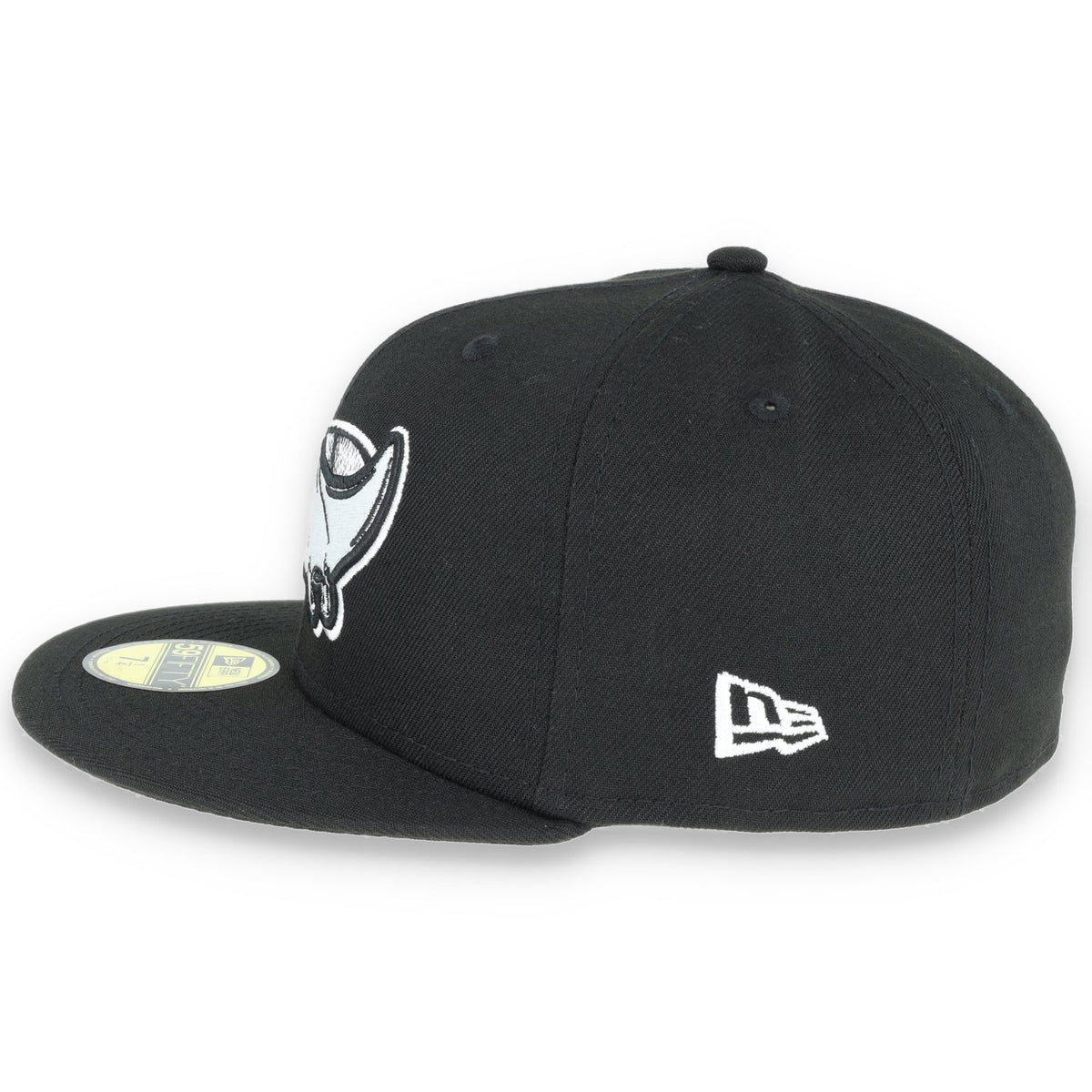 Tampa Bay Rays New Era Basic Collection Fitted 59Fifty-Black And White product image 6, provided for visual reference and