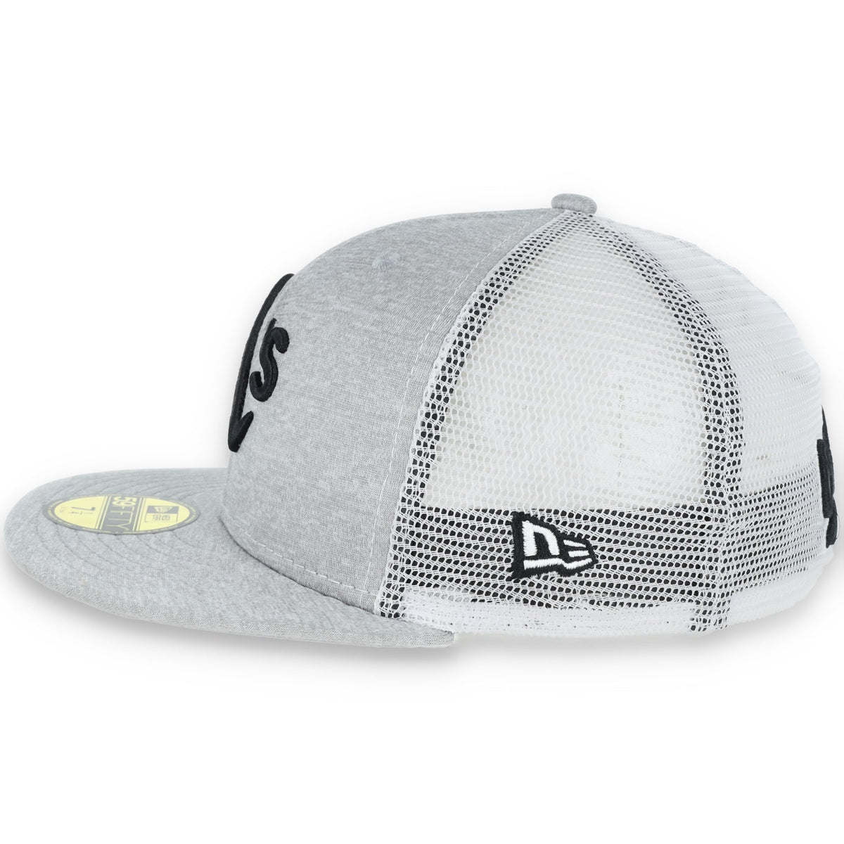 Oakland Athletics New Era 59Fifty Cap-white Mesh product image 6, provided for visual reference and product detail review