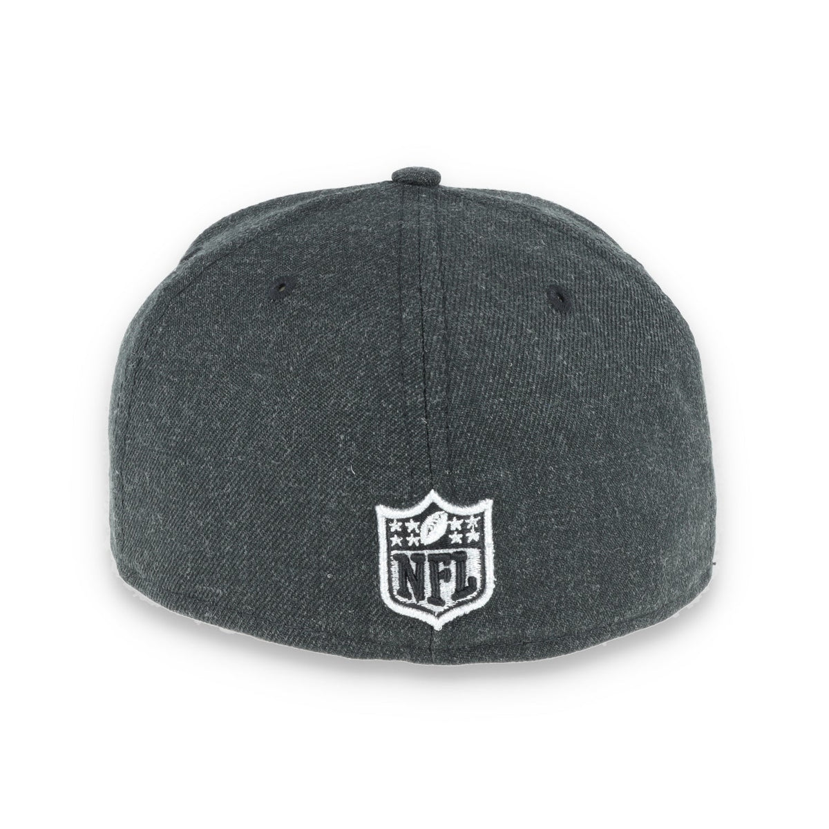 Las Vegas Raiders New Era 59Fifty Fitted Shield Logo -Black Heather product image 5, provided for visual reference and