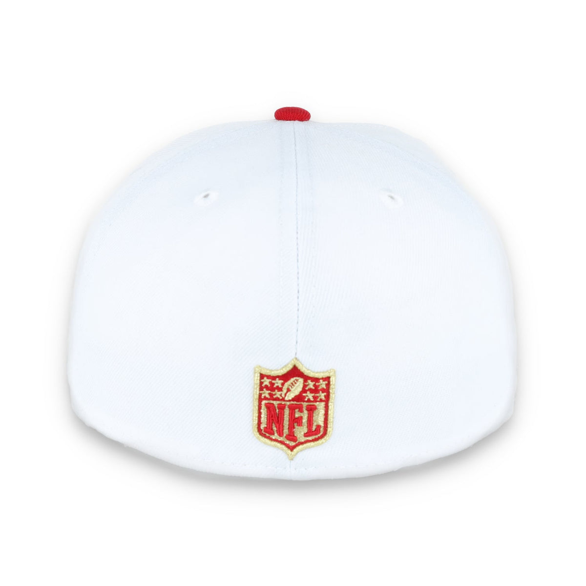 New Era San Francisco 49Ers 59Fifty Fitted Script Hat-White/Gold/Red product image 5, provided for visual reference and