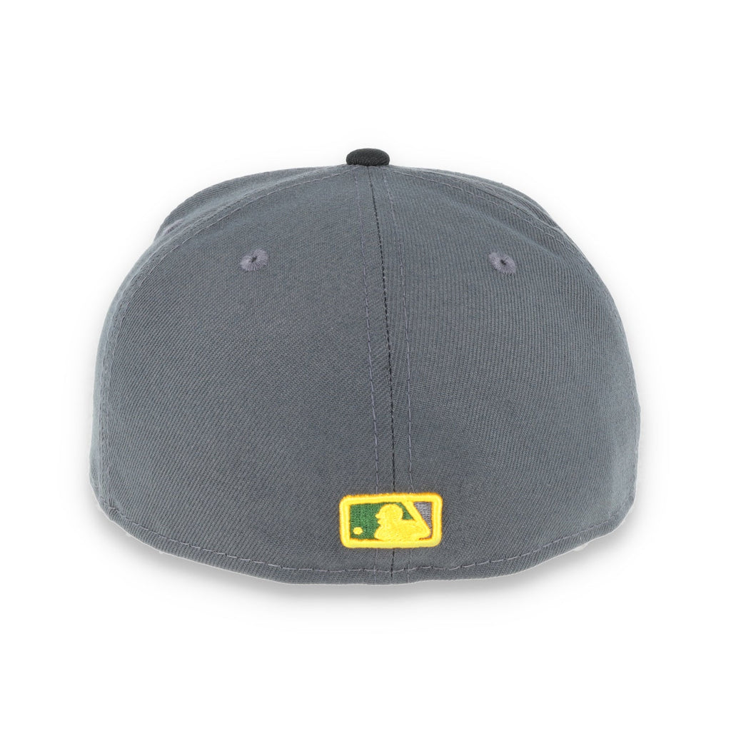 New Era Oakland Athletics 59Fifty Fitted Hat - Dark Grey/Black product image 5, provided for visual reference and product