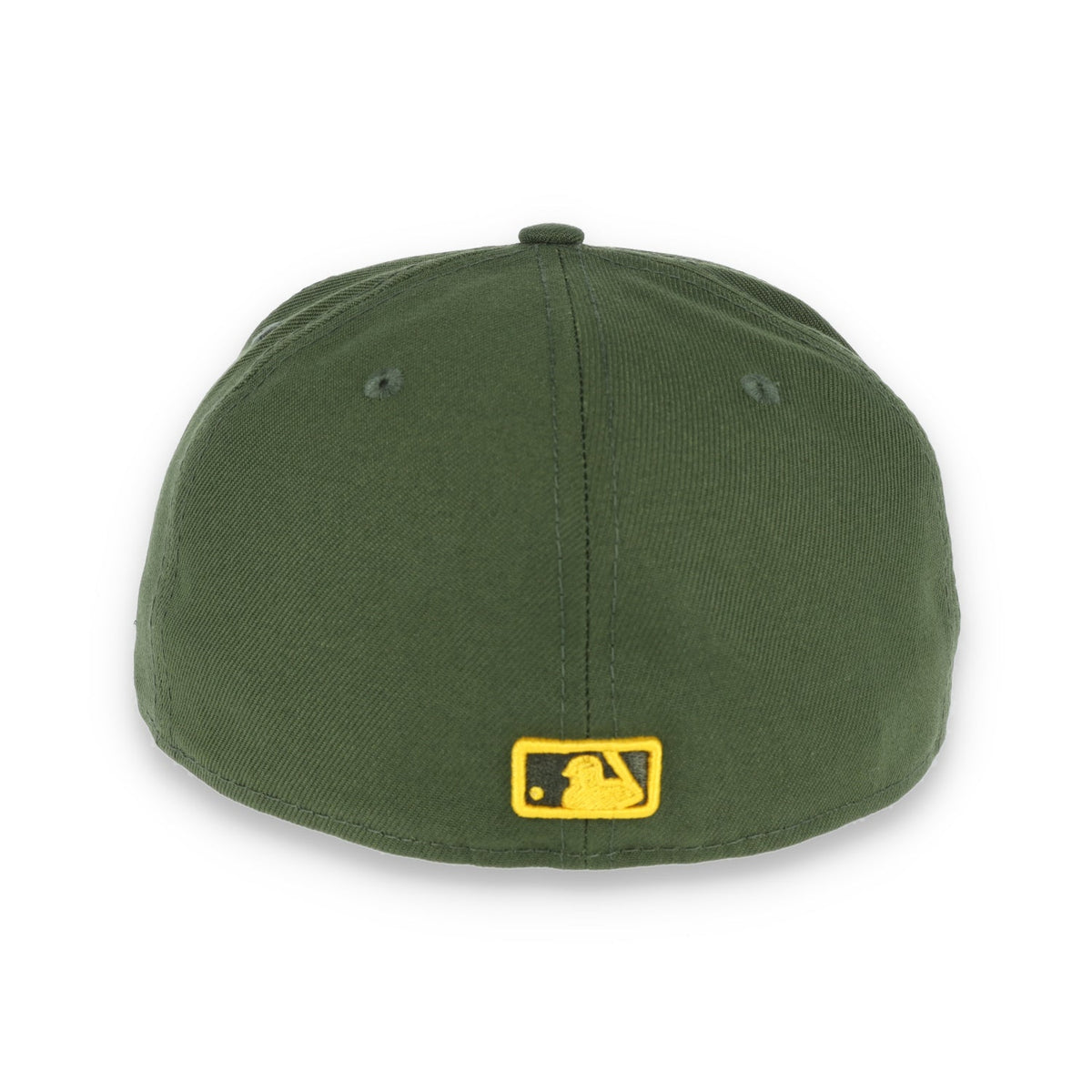 Oakland Athletics New Era 59Fifty Cap-OLIVE/yellow product image 5, provided for visual reference and product detail review