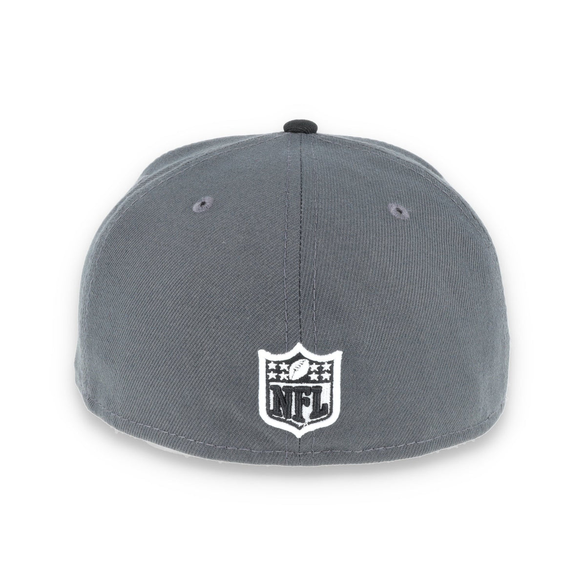 Las Vegas Raiders New Era 59Fifty Fitted Shield Logo -Black/Grey product image 5, provided for visual reference and product