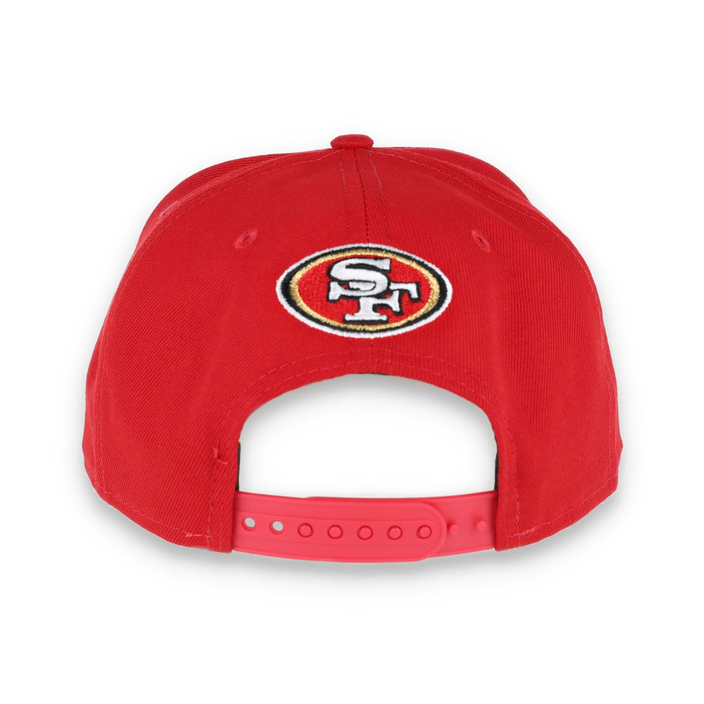 San Francisco 49ers New Era 75th Anniversary 9FIFTY Snapback Adjustable Hat - Scarlet product image 5, provided for visual