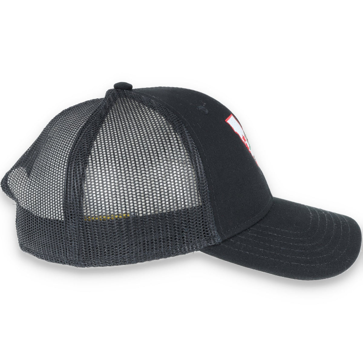 THE COLISEUM CALIFORNIA STATE BEAR TRUCKER Snapback HAT- BLACK/BLACK product image 4, provided for visual reference and