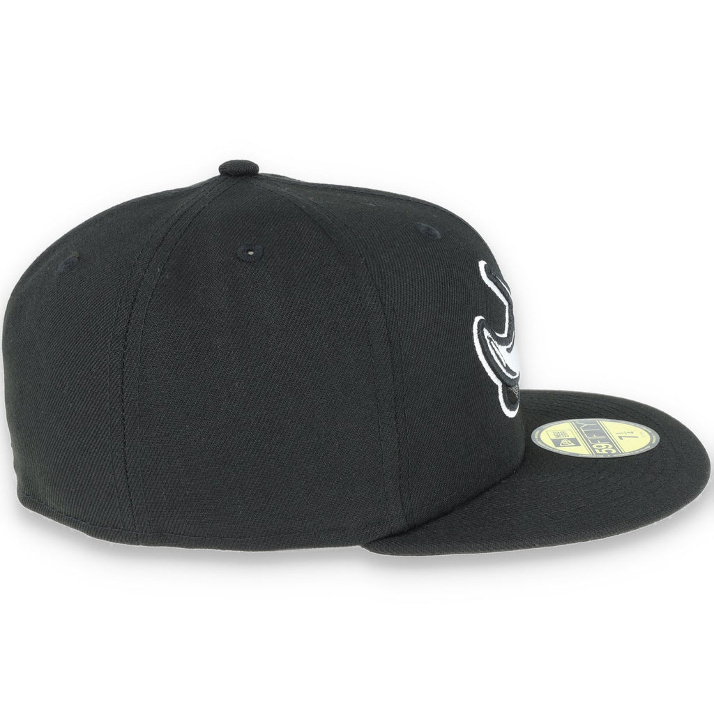 Tampa Bay Rays New Era Basic Collection Fitted 59Fifty-Black And White product image 4, provided for visual reference and