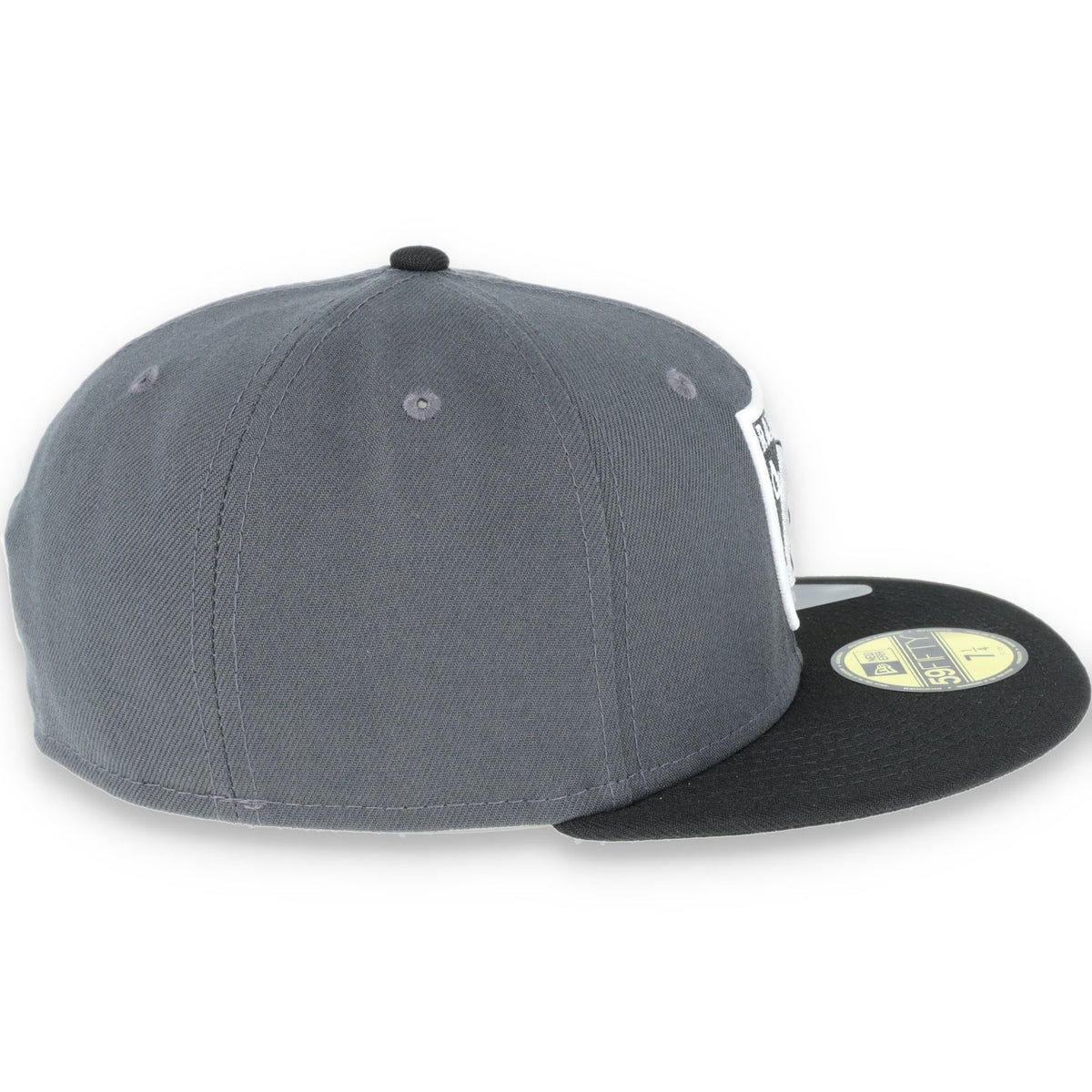 Las Vegas Raiders New Era 59Fifty Fitted Shield Logo -Black/Grey product image 4, provided for visual reference and product
