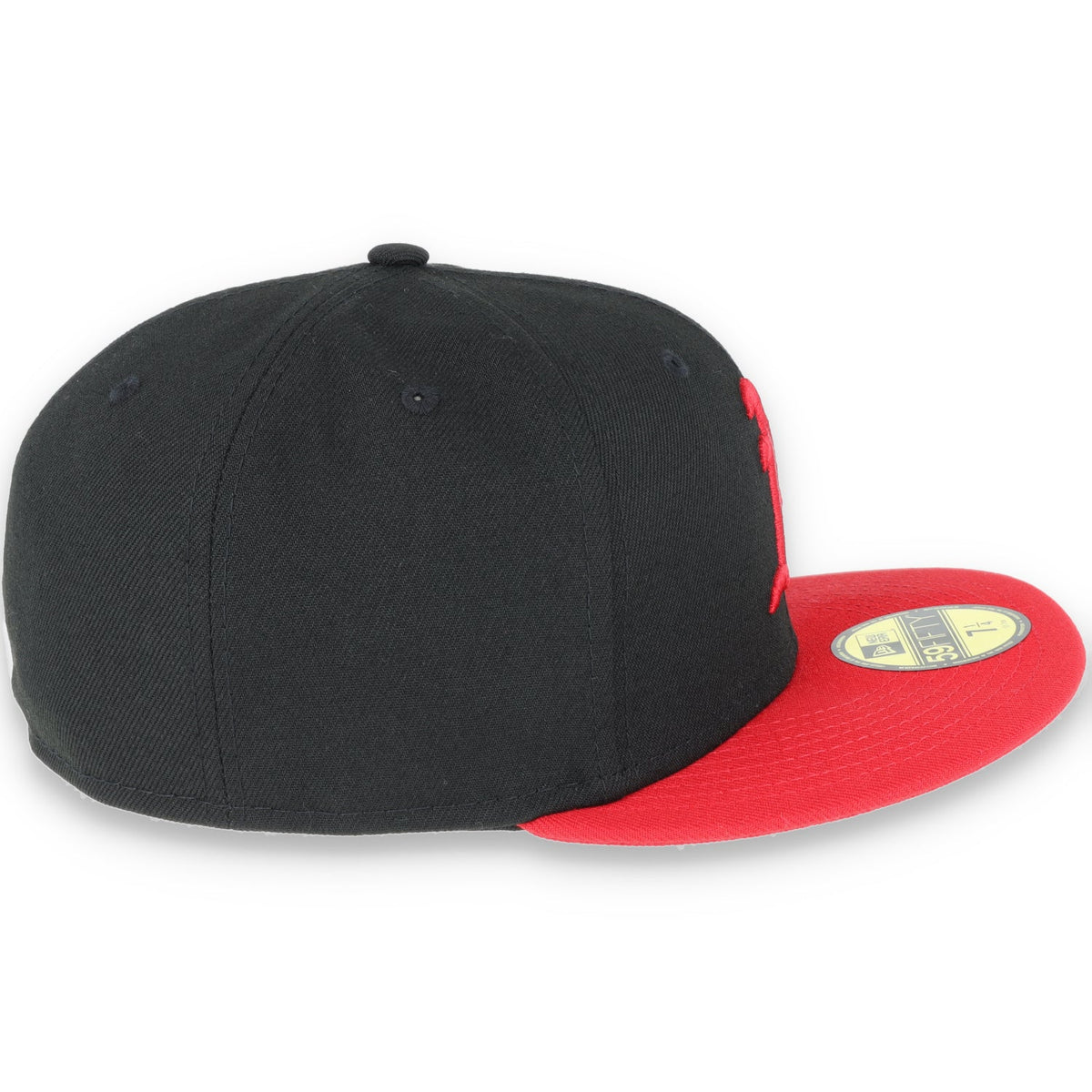 Oakland Athletics New Era 59Fifty Fitted Hat-Red/Black product image 4, provided for visual reference and product detail