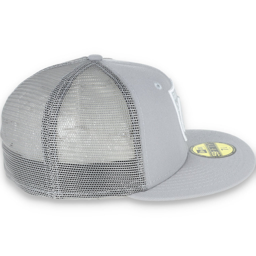 New Era Las Vegas Raiders Shield 59Fifty Fitted Script Hat-Grey/Mesh product image 4, provided for visual reference and