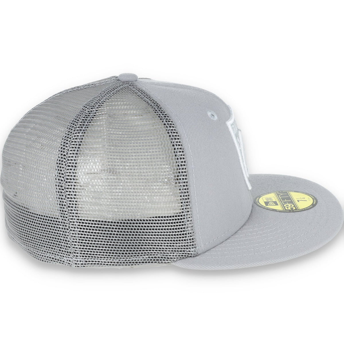 New Era Las Vegas Raiders Shield 59Fifty Fitted Script Hat-Grey/Mesh product image 4, provided for visual reference and