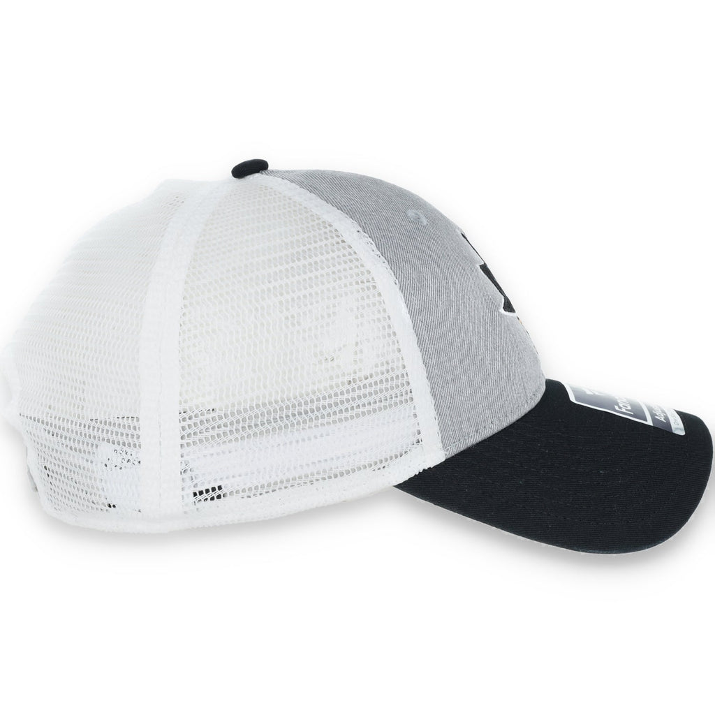 San Jose Sharks Fanatics Branded Trucker Snapback Hat-Stone Grey product image 4, provided for visual reference and product