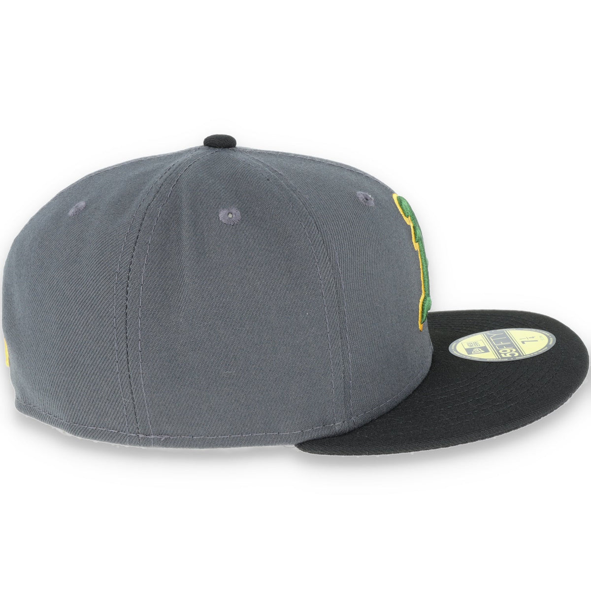 New Era Oakland Athletics 59Fifty Fitted Hat - Dark Grey/Black product image 4, provided for visual reference and product