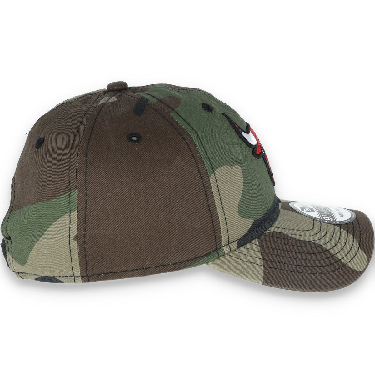 Chicago Bulls New Era Core Classic Woodland Camo 9Twenty Adjustable-Camo product image 4, provided for visual reference and