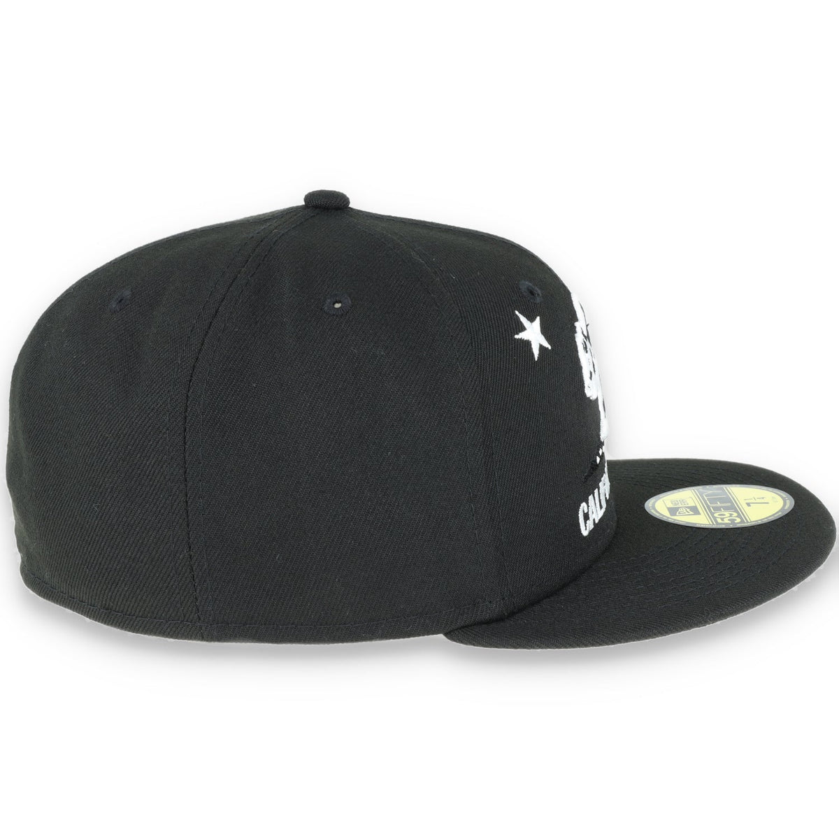 New Era California Republic 59Fifty Fitted Black And White Hat product image 5, provided for visual reference and product