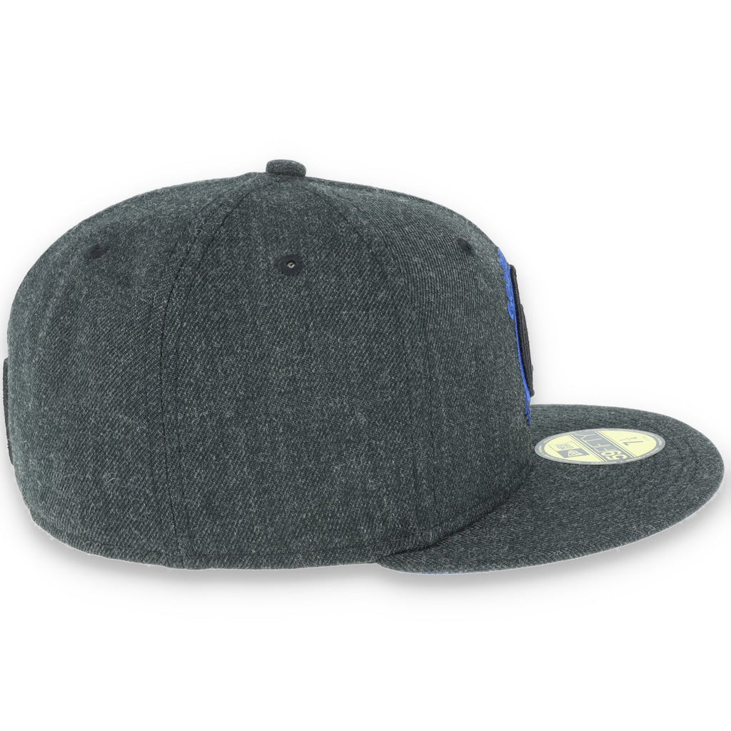Golden State Warriors New Era 59Fifty Hat-Heather Black/Dark Blue product image 4, provided for visual reference and product