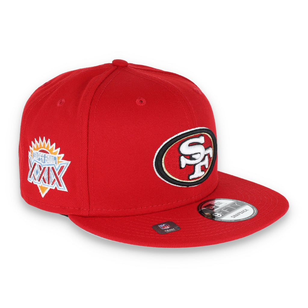 NEW ERA SAN FRANCISCO 49ERS SUPERBOWL XXIX PATCH Snapback 9FIFTY Snapback- RED product image 2, provided for visual