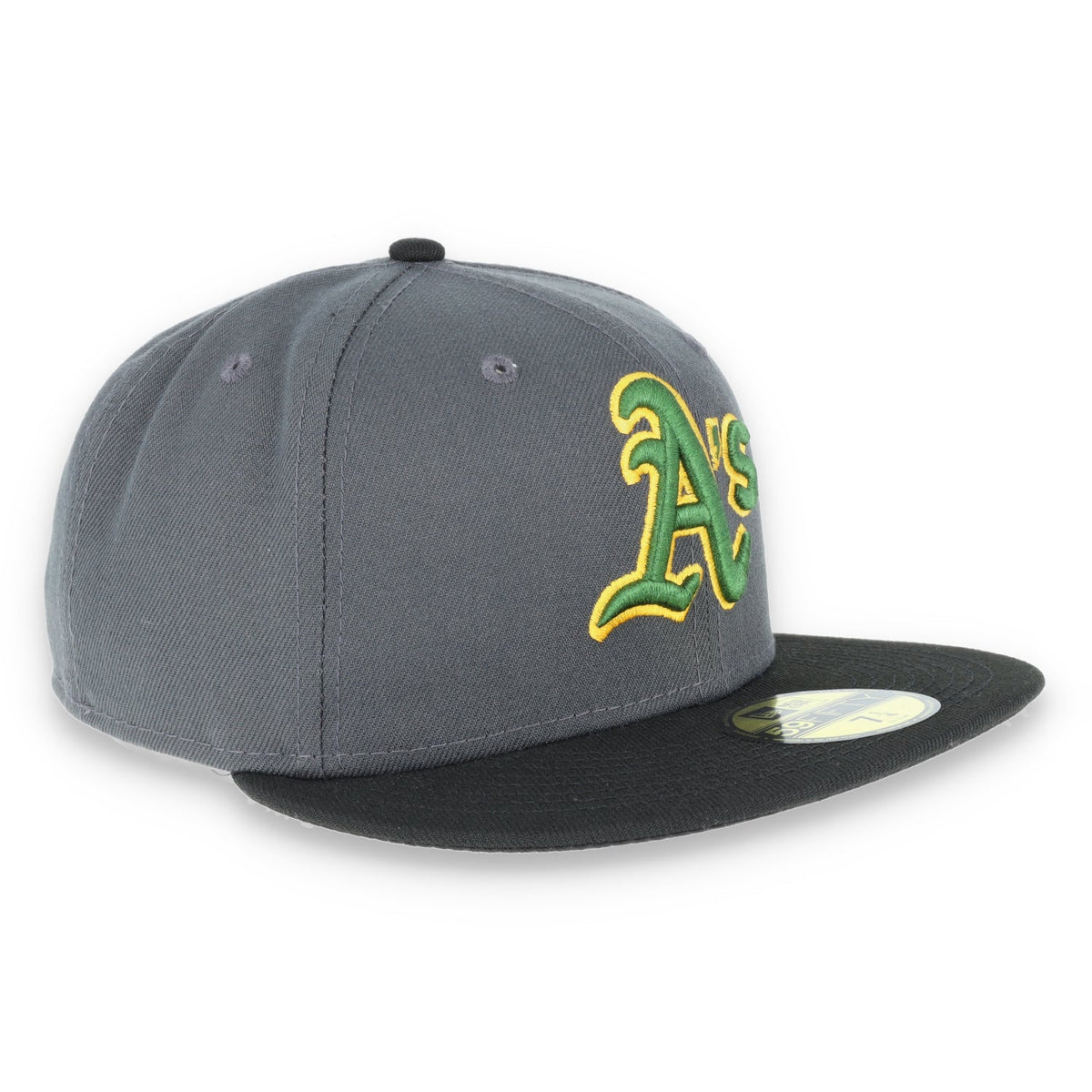 New Era Oakland Athletics 59Fifty Fitted Hat - Dark Grey/Black product image 3, provided for visual reference and product