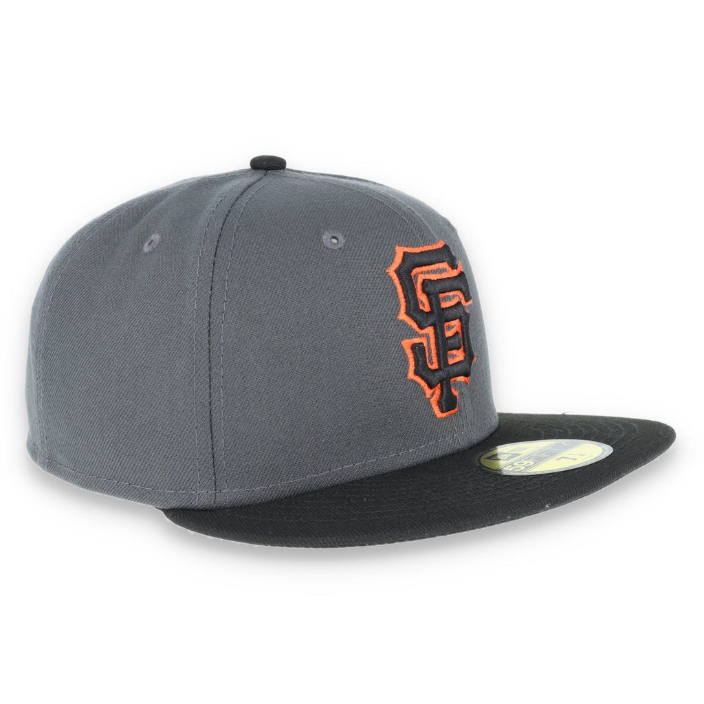 San Francisco Giants New Era 59Fifty Fitted Hat-Dark Grey/Black product image 3, provided for visual reference and product