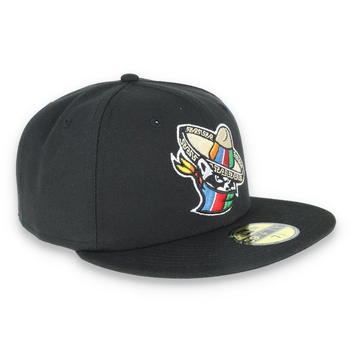 NEW ERA MiBL QUAD CITIES BANDITS COPA DE LA DIVERSION 59FIFTY FITTED HAT product image 3, provided for visual reference and
