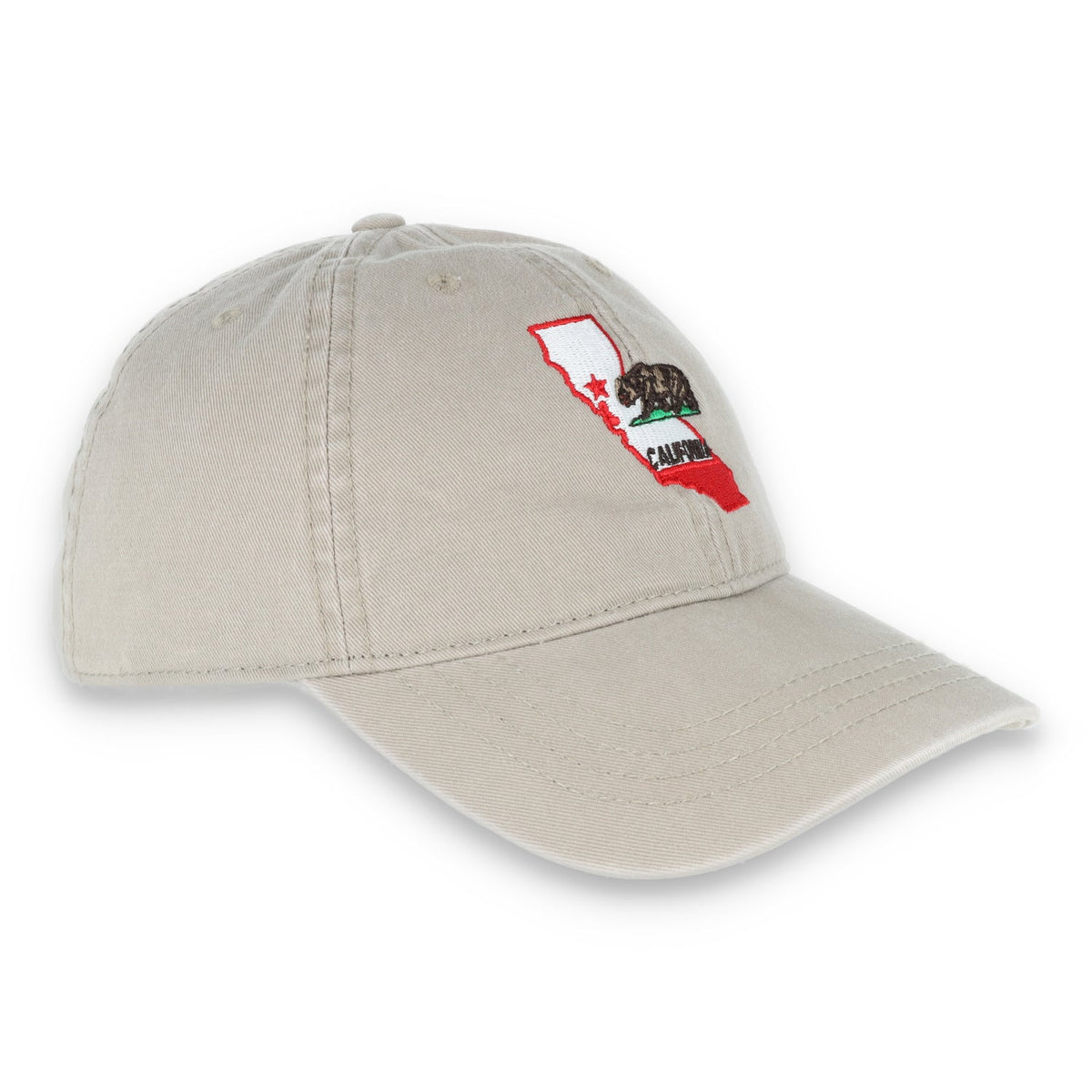 The Coliseum California State Bear Adjustable Dat Hat- Khaki product image 3, provided for visual reference and product
