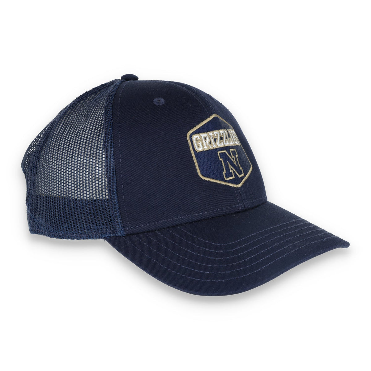 Napa High Grizzlies Flat Bill with Mesh Back Cap-Navy product image 3, provided for visual reference and product detail
