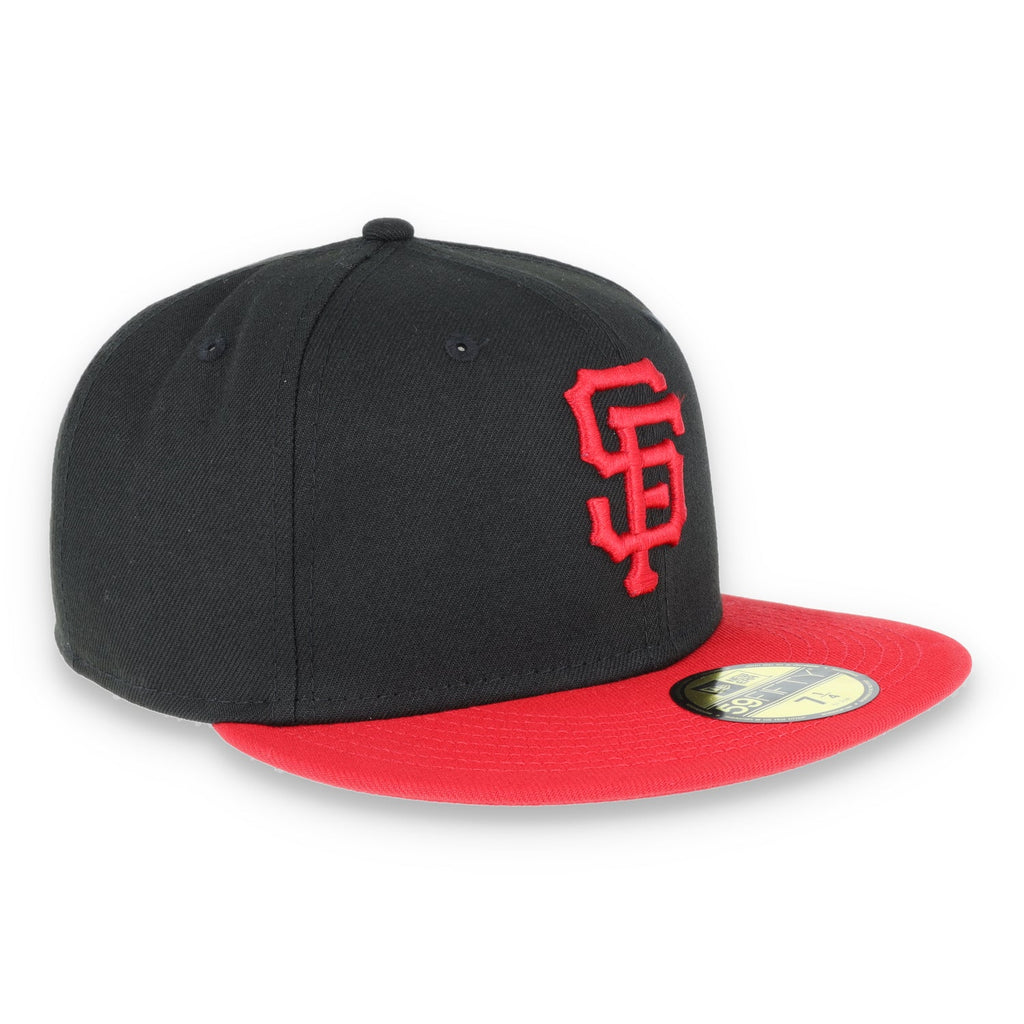 San Francisco Giants New Era 59Fifty Fitted Hat-Red/Black product image 3, provided for visual reference and product detail