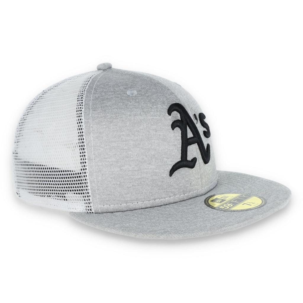 Oakland Athletics New Era 59Fifty Cap-white Mesh product image 3, provided for visual reference and product detail review