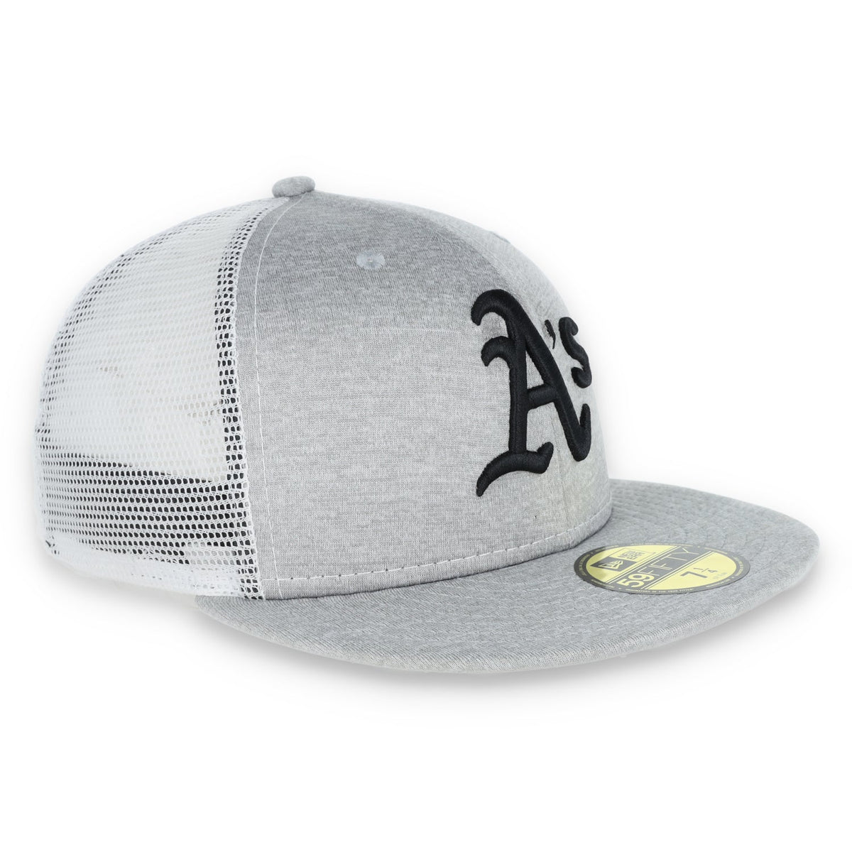 Oakland Athletics New Era 59Fifty Cap-white Mesh product image 3, provided for visual reference and product detail review