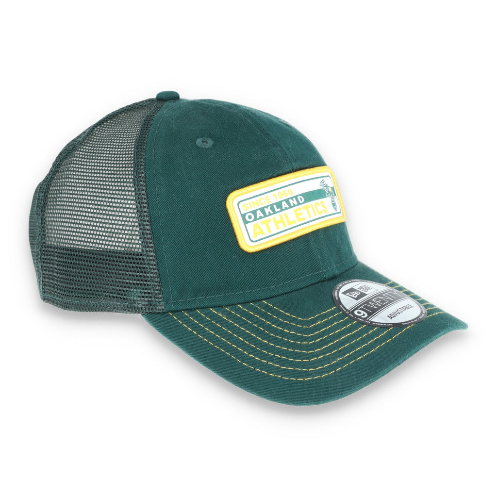 Oakland Athletics Worn Trucker 9TWENTY - GREEN product image 3, provided for visual reference and product detail review