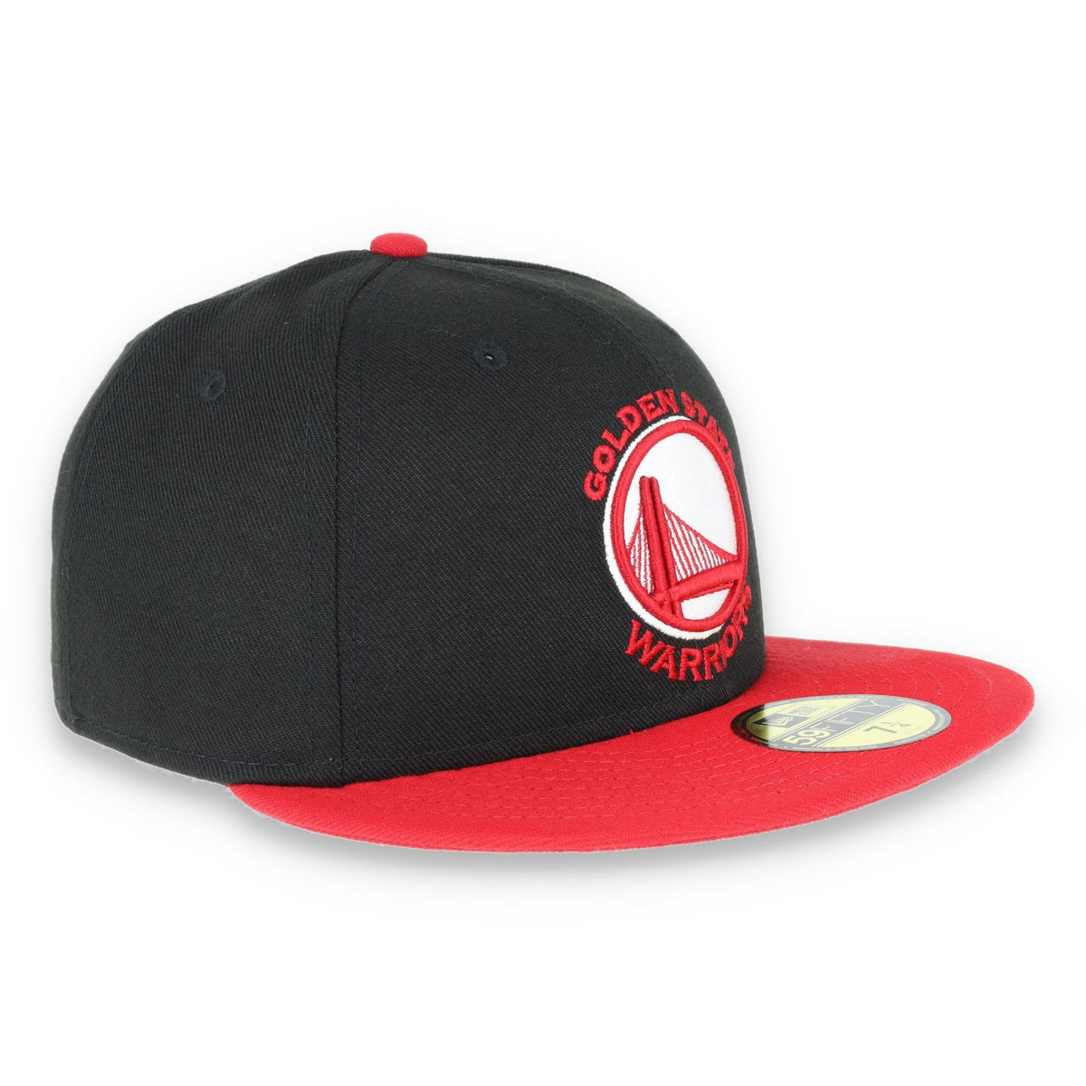 Golden State Warriors New Era 59Fifty Hat-Black/Red product image 3, provided for visual reference and product detail review