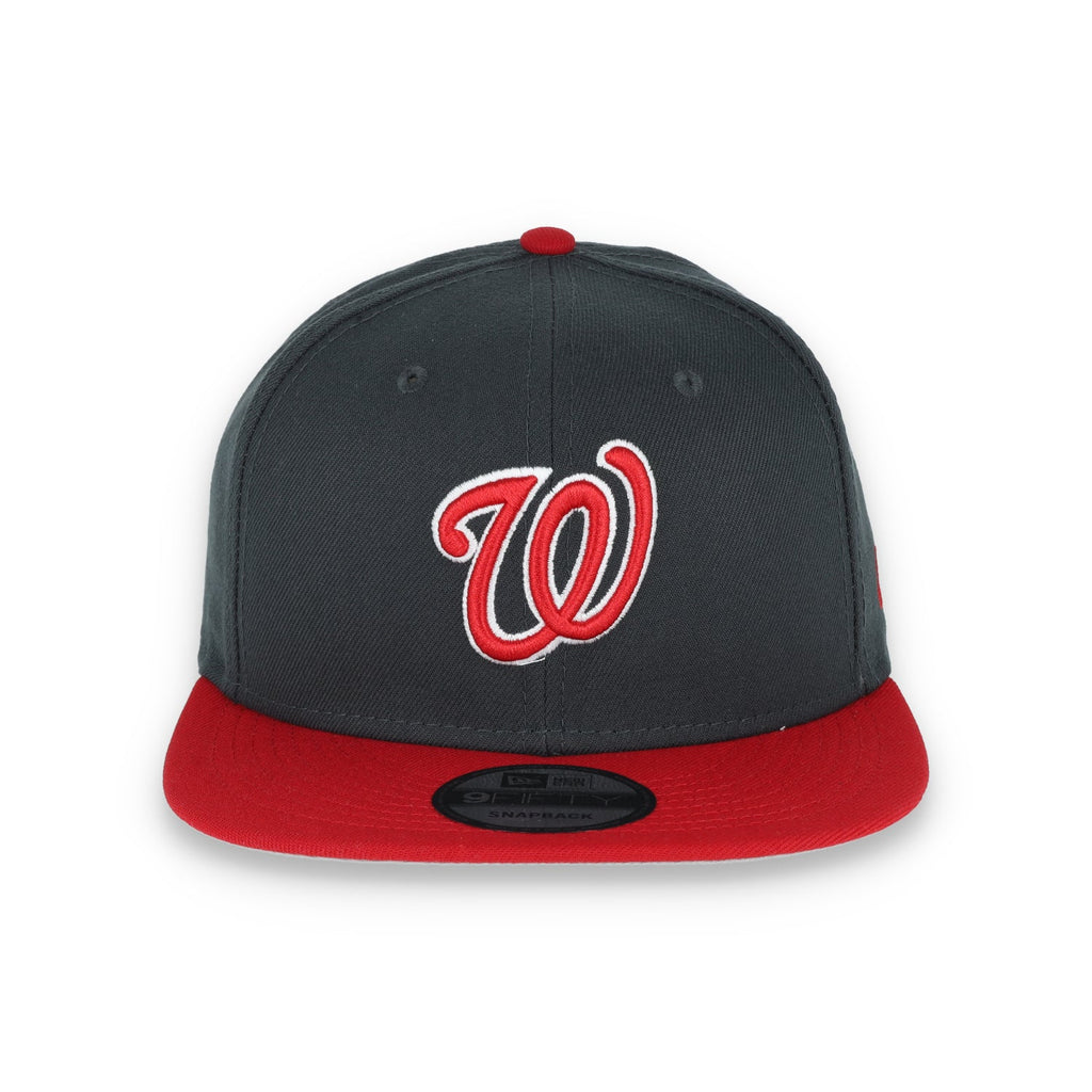 New Era Washington Nationals 2-Tone Color Pack 9FIFTY Snapback Hat - Grey/Scarlet product image 2, provided for visual